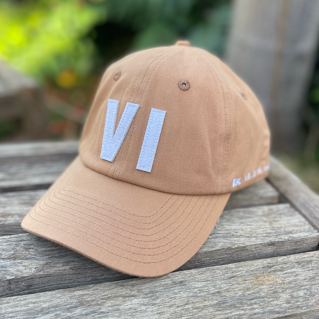 VI Cotton Dad Hat - Dark Khaki