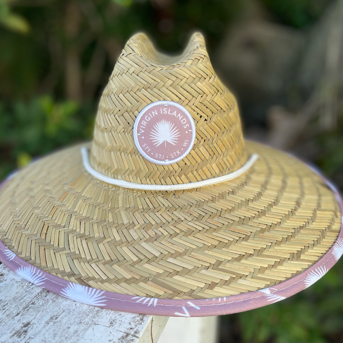 Burgee Co. Adult Lifeguard Hat - Pink Tyre Palm