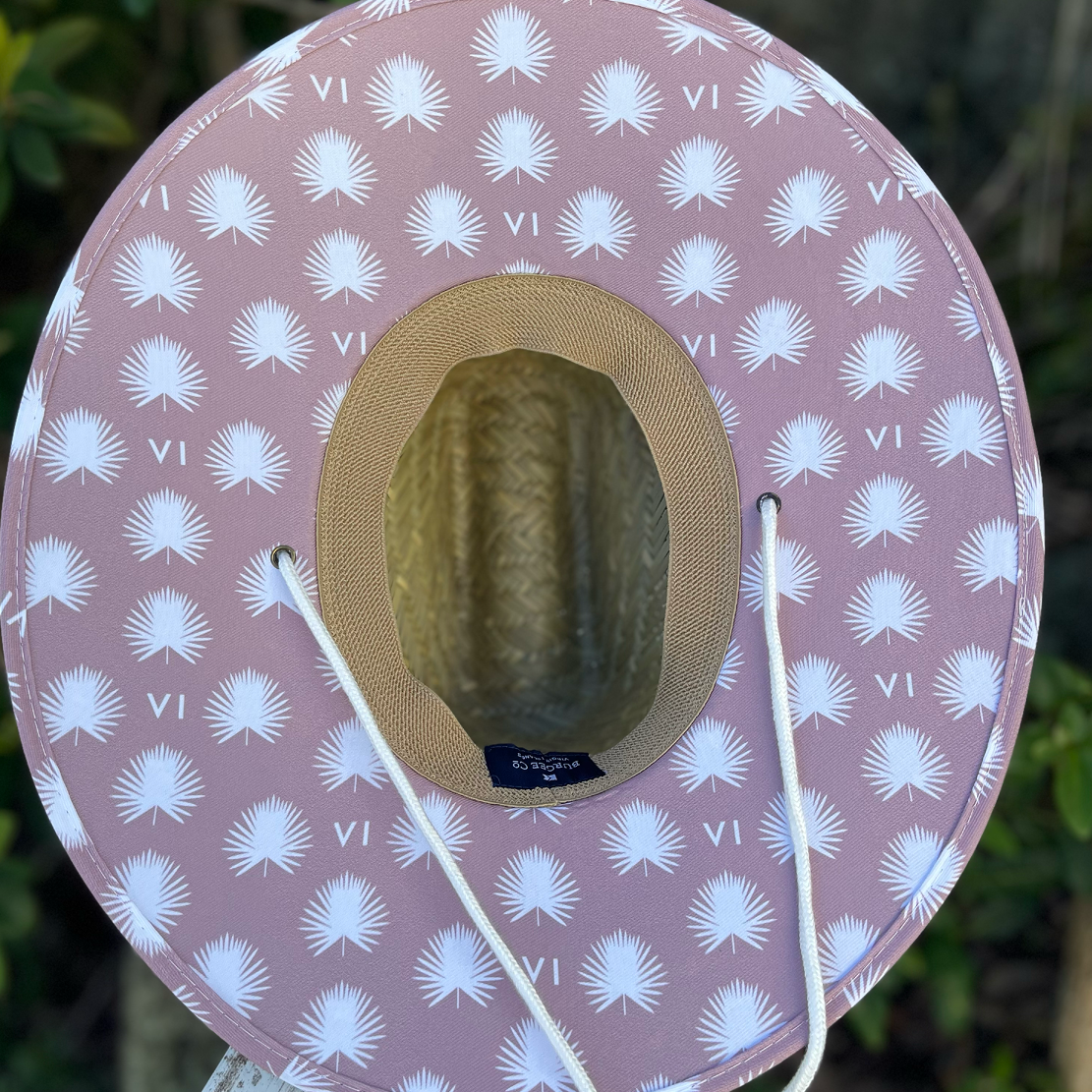 Burgee Co. Adult Lifeguard Hat - Pink Tyre Palm