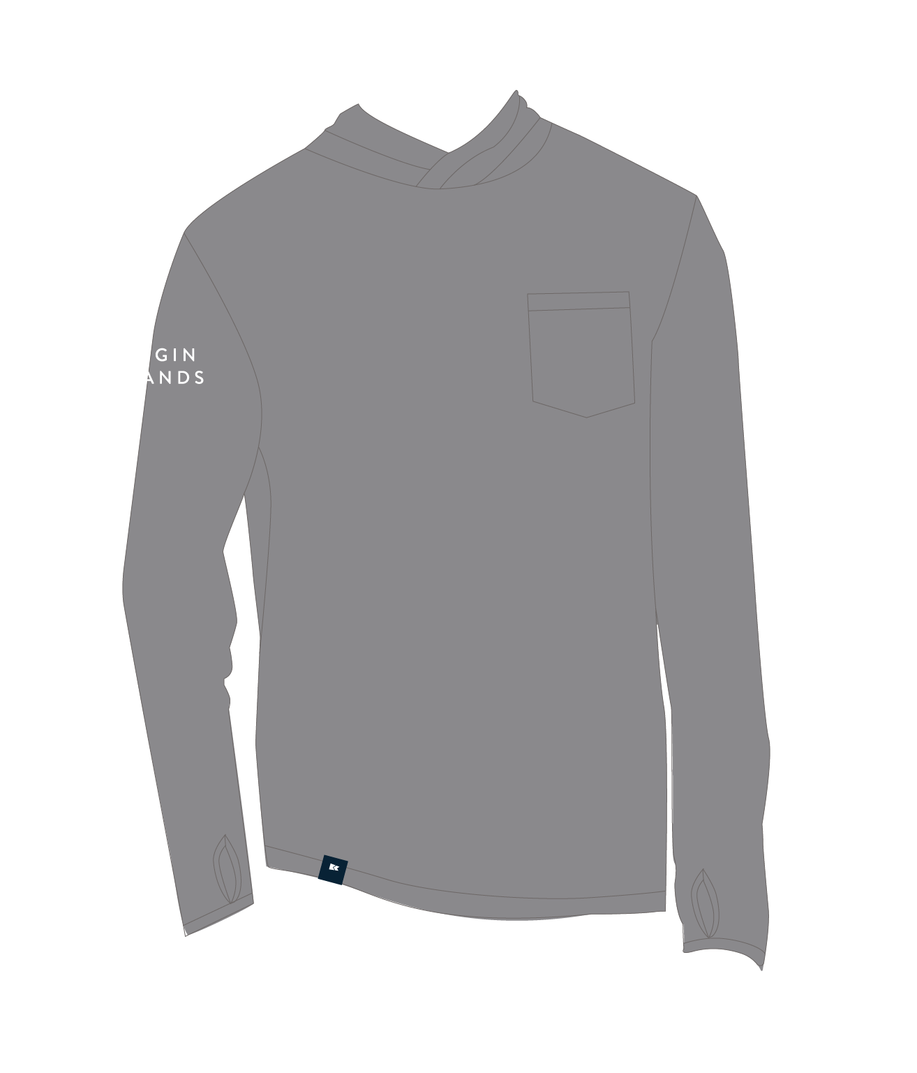 Burgee Co. Youth Hooded Bamboo Sunshirt - Reef Shark