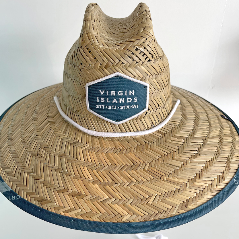 Burgee Co. Unisex Adult Lifeguard Hat - Dark Teal Island Map