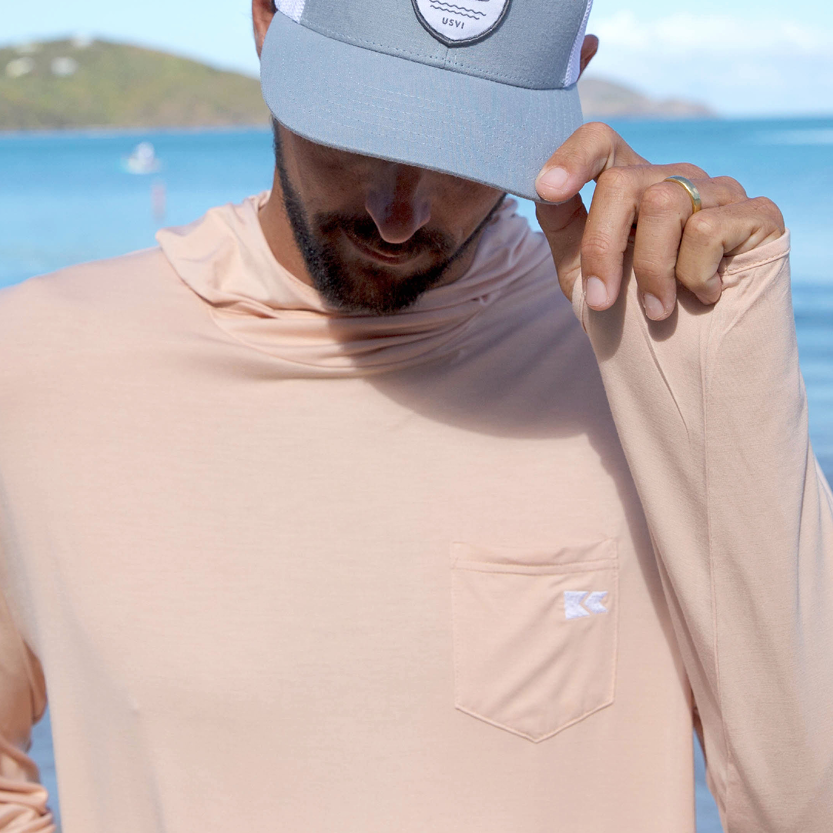 Burgee Co. Hooded Bamboo Sunshirt - Conch Shell