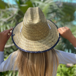 Burgee Co. Unisex Youth Lifeguard Hat - Navy Coconut Palm