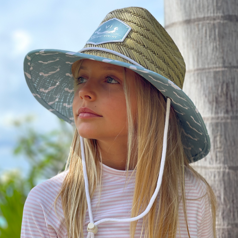 Burgee Co. Youth Lifeguard Hat - Aqua Mermaid