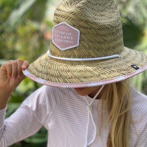 Burgee Co. Youth Lifeguard Hat - Pink Tyre Palm