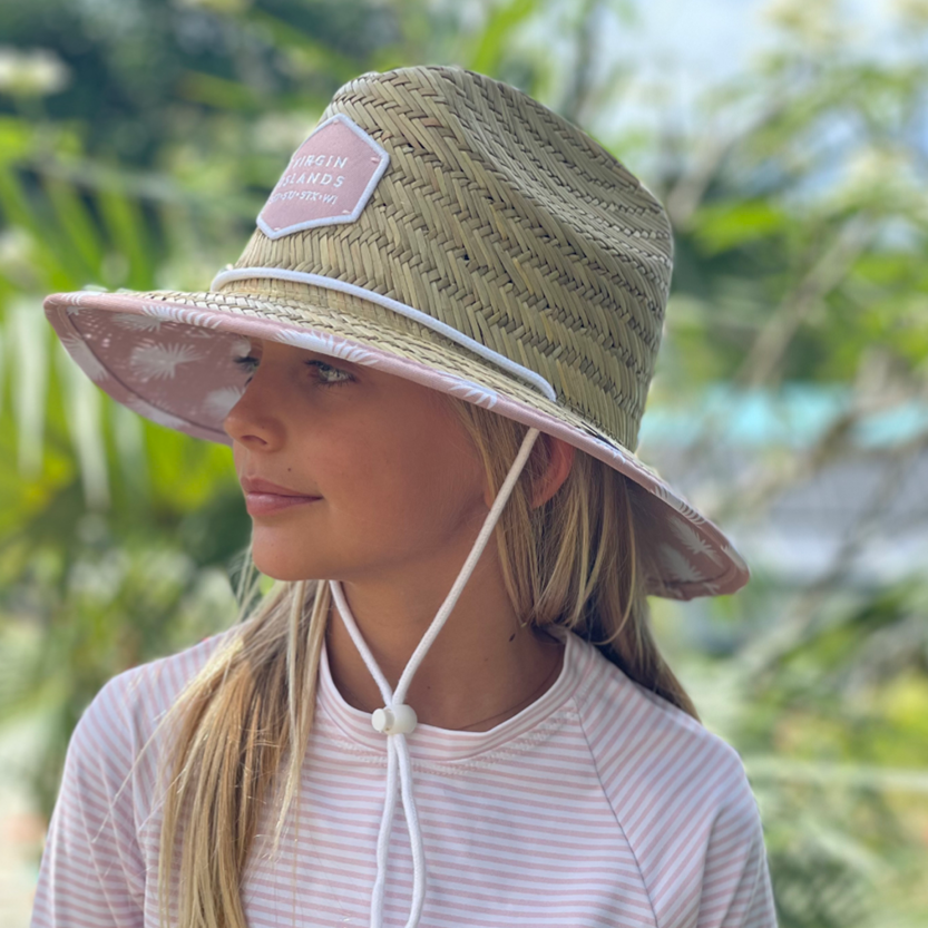 Burgee Co. Youth Lifeguard Hat - Pink Tyre Palm