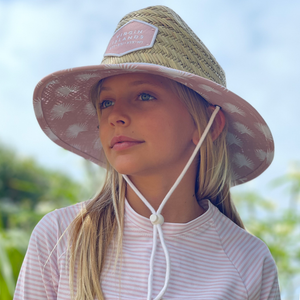 Burgee Co. Youth Lifeguard Hat - Pink Tyre Palm